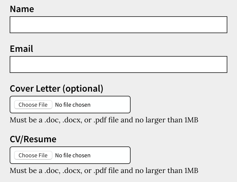 Web Form